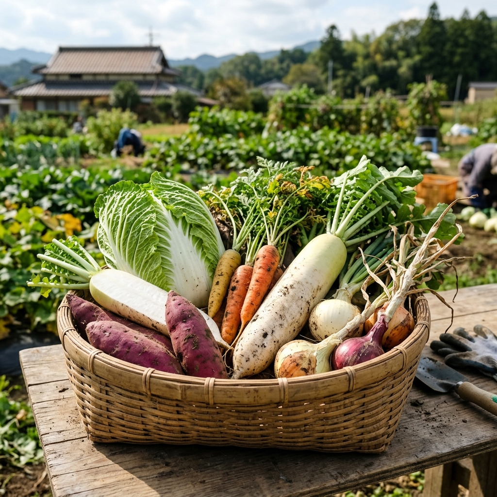 朝採れの新鮮地元野菜